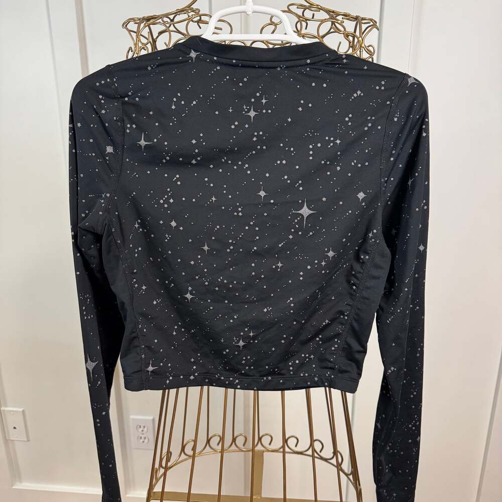 Nike Pro Women's Starry Night Dri-FIT Long Sleeve Cropped Training Top - Picture 3 of 3